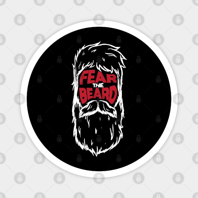 Fear The Beard Magnet by A Comic Wizard